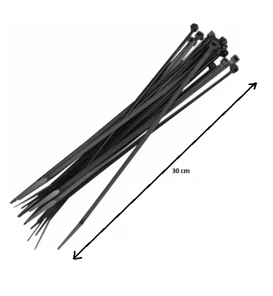 Abraçadeira de Nylon Preta 4,8mm X 400mm